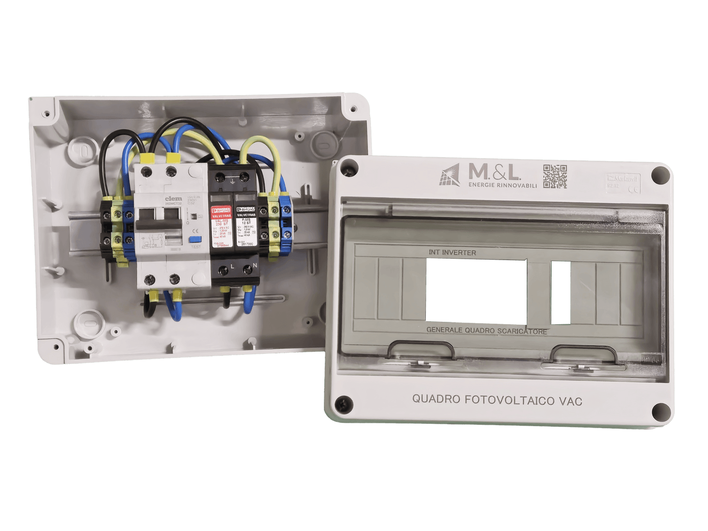 Quadro 12 moduli per fotovoltaico VAC - M. & L. S.r.l.
