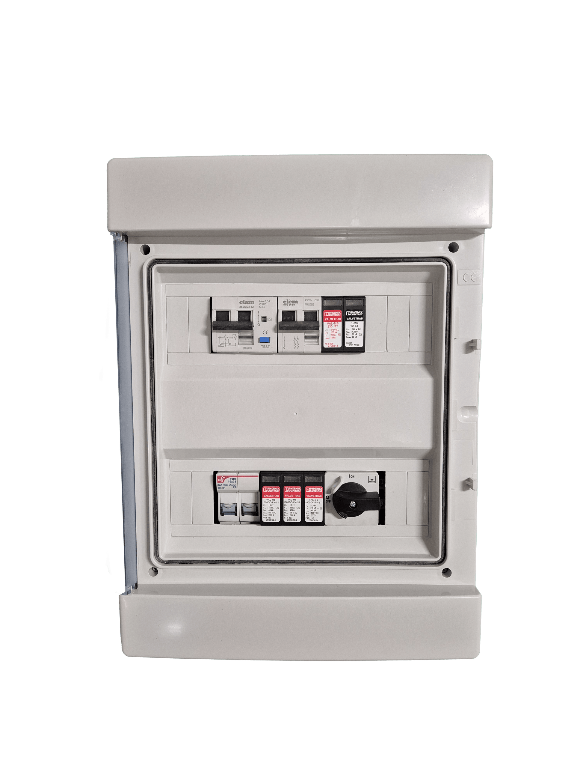 Quadro AC-DC 24 moduli con lato VDC corrente continua una stringa e VAC corrente alternata, predisposto per contatore di produzione GSE - M. & L. S.r.l.