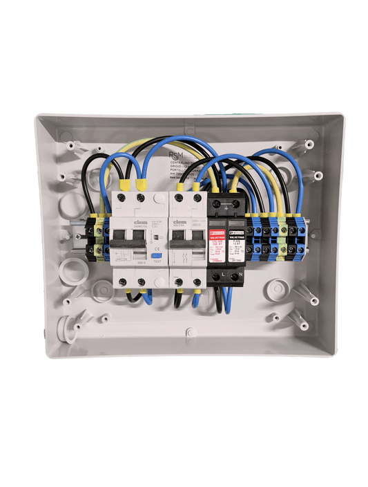 Quadro 12 moduli per fotovoltaico VAC predisposto per contatore di PRODUZIONE GSE - M. & L. S.r.l.